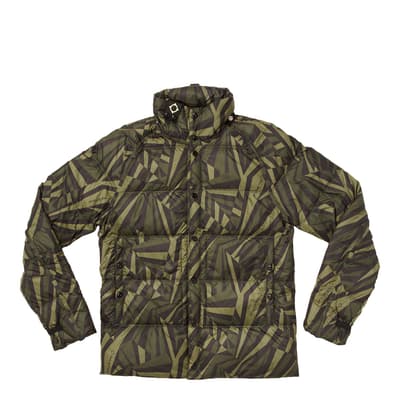 Green Dazzle Camo Quilted Jacket