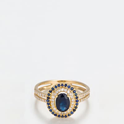 Yellow Gold "Firenze nouvelle" Sapphire Ring