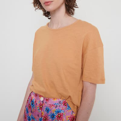 Orange Iryson Cotton T-Shirt