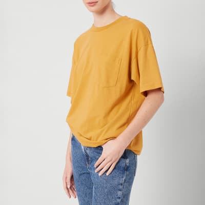 Mustard Seyes Cotton Blend T-Shirt