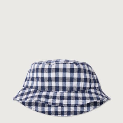 Blue Oyabay Cotton Blend Hat