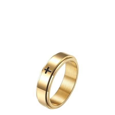 18K Gold Spiritual Band Ring