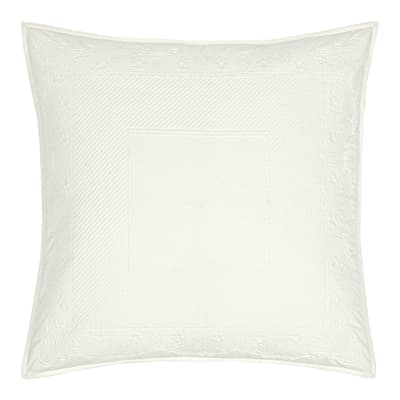 Shirey Quilted Square Pillowcase, Cream