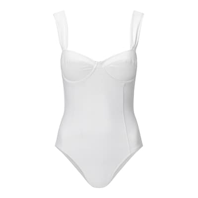White Antibes Structured Cup One Piece