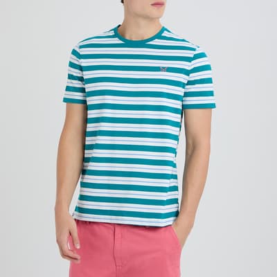 Teal Multi-Striped T-Shirt