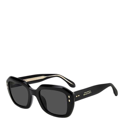 Black Rectangular Sunglasses 52 mm