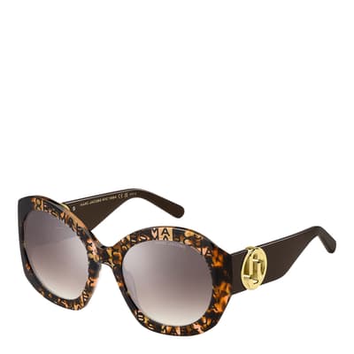 Brown Butterfly Sunglasses 56 mm
