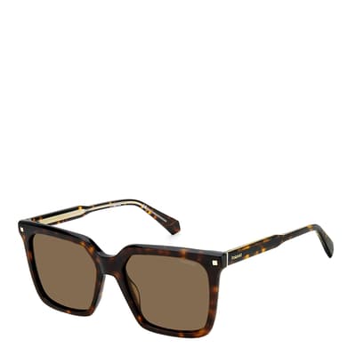 Brown Square Sunglasses 54 mm