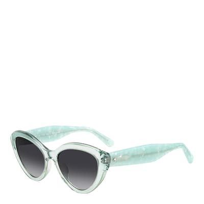 Blue Cat Eye Sunglasses 55 mm