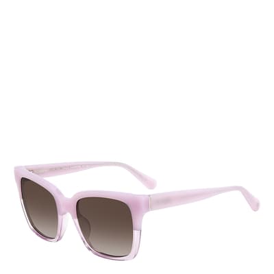 Pink Rectangular Sunglasses 55 mm