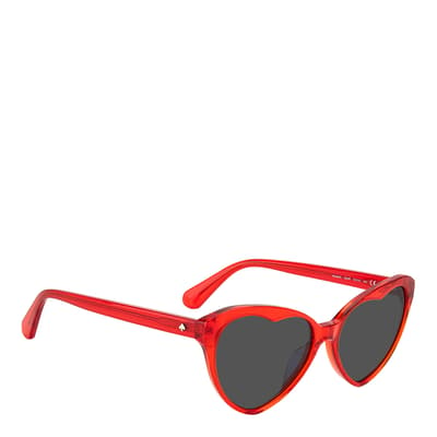 Red Cat Eye Sunglasses 57 mm