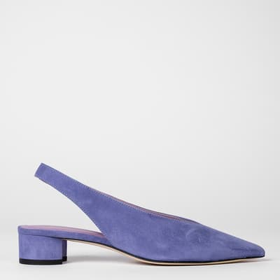 Lilac Enid Leather Heels