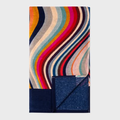 Multi Swirl Print Cotton Beach Towel