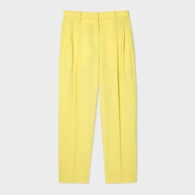 Yellow Wool Trousers