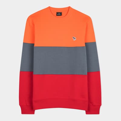 Multi Regular Fit Stripe Cotton Sweatshirt 