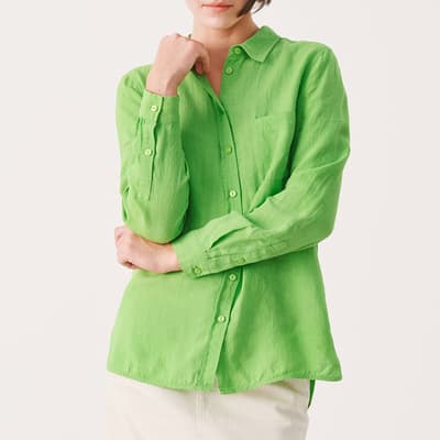 Green Kivas Linen Shirt