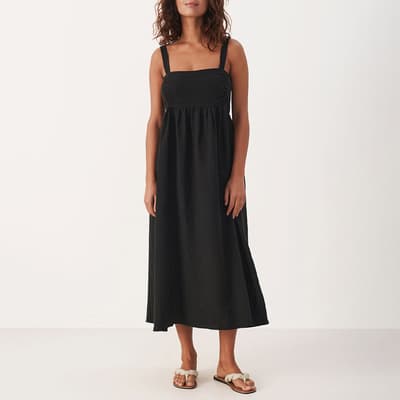 Black Linen Amila Dress
