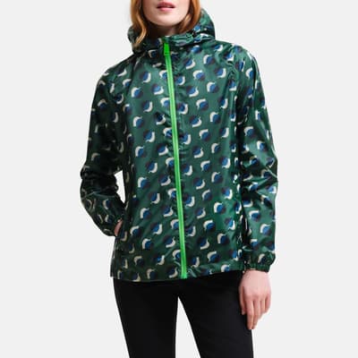 Green Orla Kiely Waterproof Jacket