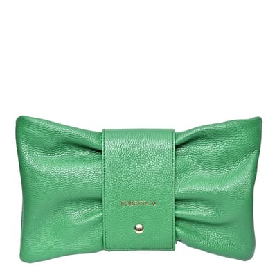 Green Italian Leather Crossbody Bag