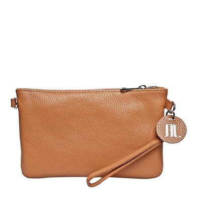 Brown Italian Leather Crossbody Bag