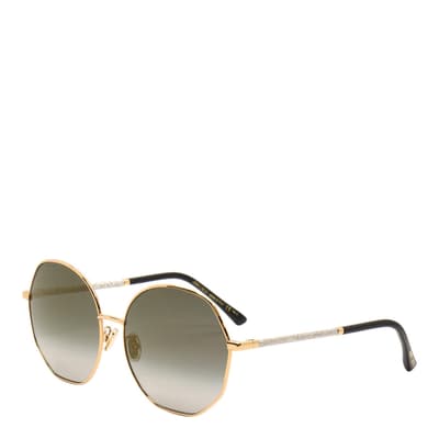 Women's Gold Jimmy Choo Sunglasses 61mm
