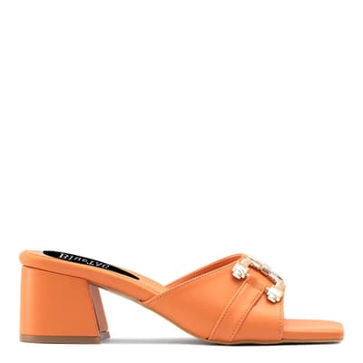 Orange Heeled Sandal