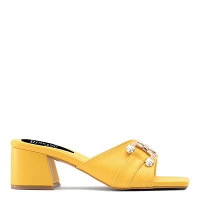 Yellow Heeled Sandal