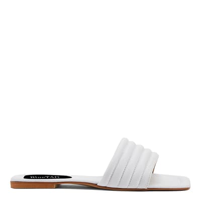 White Flat Sandal