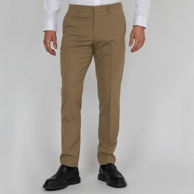 Camel Fitted Trouser