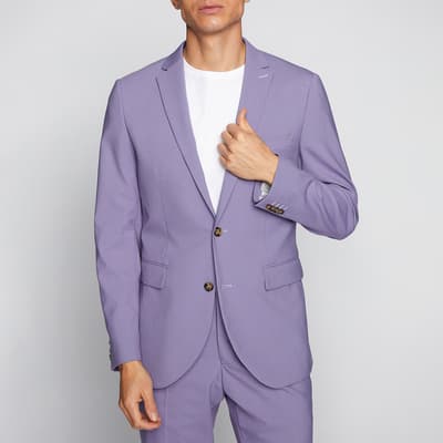 Purple Wool Blend Jacket 