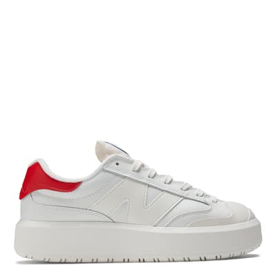 Unisex White/Red CT302 Trainers