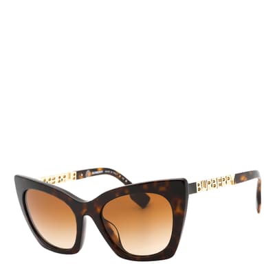 Women's Havana Brown Burberry Sunglasses 52mm