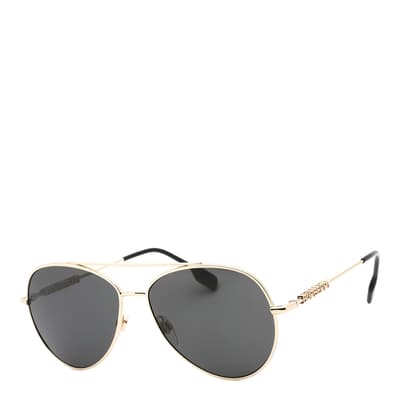 Women's Gold/Grey Burberry Sunglasses 58mm