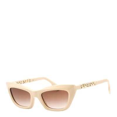 Women's Beige/Brown Burberry Sunglasses 51mm