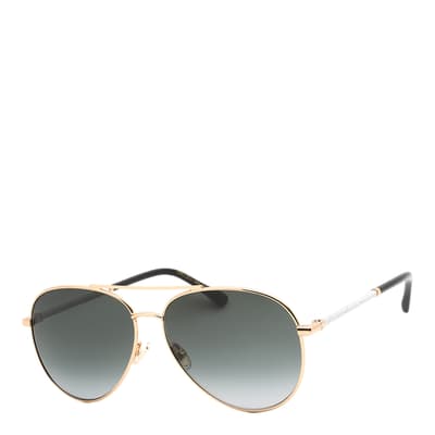 Women's Gold/Black Jimmy Choo Sunglasses 59mm