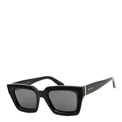Women's Black/Silver Jimmy Choo Sunglasses 51mm