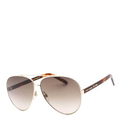 Women's Gold Havana Brown Marc Jacobs Sunglasses 62mm