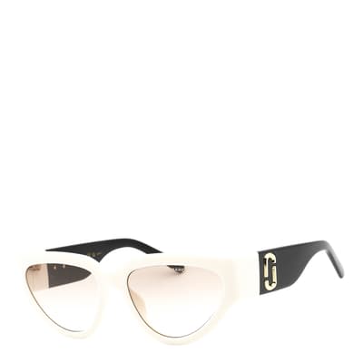 Women's White/Black/Brown Marc Jacobs Sunglasses 57mm