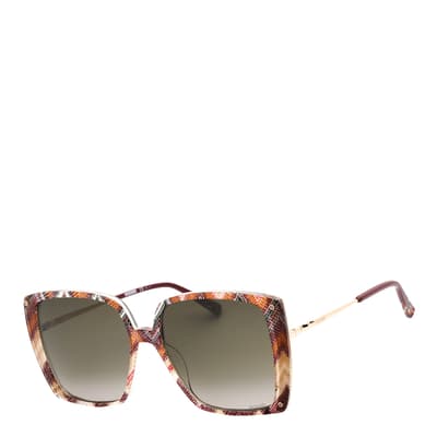 Women's Plum/Brown Missoni Sunglasses 58mm