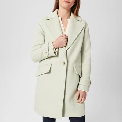 Green Lillie Wool Blend Coat