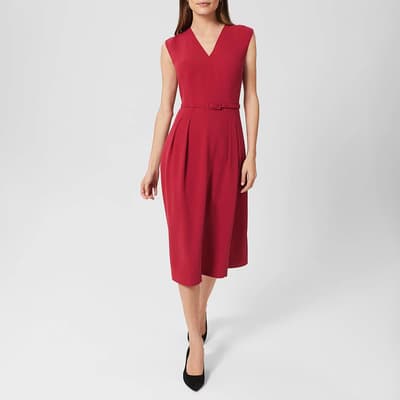 Red Tessa V-Neck Dress