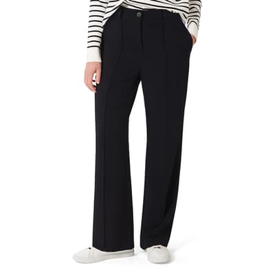 Navy Zia Straight Trousers