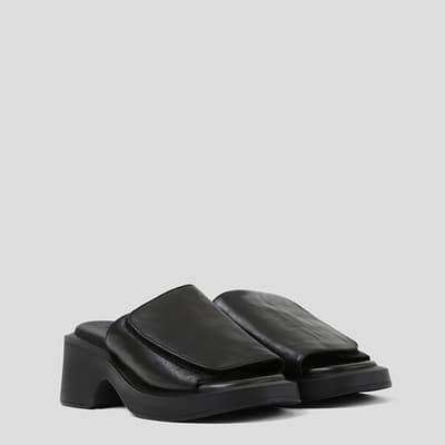 Black Vita-Sandal Heeled Sandal