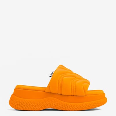 Orange Bru-Te Flat Sandal