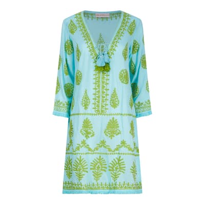Aqua-Lime Aggie Dress