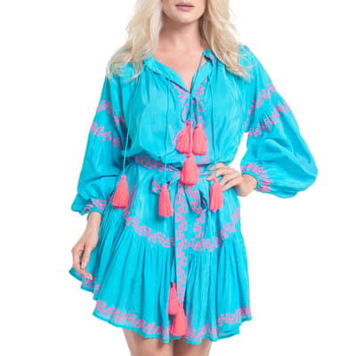 Blue and Pink Tui Dress