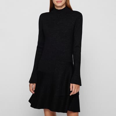 Black Fien Shimmer Mini Dress