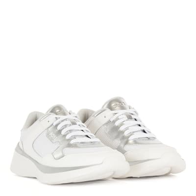 White Dean Runn Lace Up Trainers