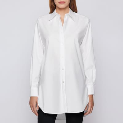 White Bacora Tailored Cotton Shirt