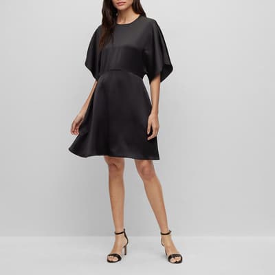 Black Dasima Short Sleeve Mini Dress